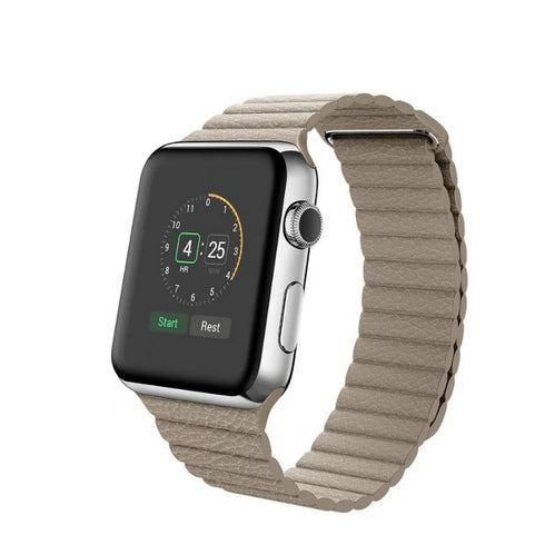 AussieSuperStore Homeware Supplies Adjustable Leather Loop Strap with Magnetic Bracelet for Apple Watch 42mm Adjustable Leather Loop Strap Magnetic Bracelet Apple Watch 42mm CBAWLOOPBANDKKI